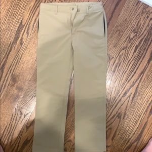 Under armor boys khaki pants with stretch.